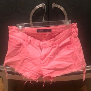 Hot Pink Jean Shorts